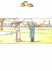 A butcher’s boy met a baker’s boy (It was all of a summer day) [Kate Greenaway,  from Under the Window] Thumbnail Images