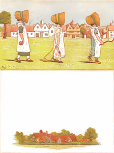 Polly’s, Peg’s, and Poppety’s Mamma was kind and good [Kate Greenaway,  from Under the Window] Thumbnail Images