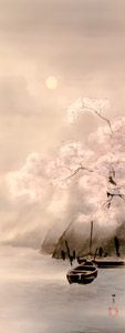 無題（朧月夜の桜） [高橋松亭, 1921年, 近代の浮世絵師・高橋松亭の世界より]のサムネイル画像
