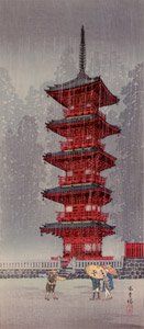 日光五重の塔 [高橋松亭, 1924-1927年, 近代の浮世絵師・高橋松亭の世界より]のサムネイル画像