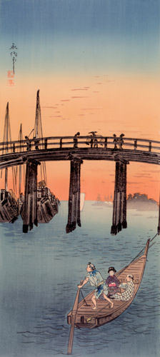 Eitai Bridge [Takahashi Shōtei, 1909-1923, from Shotei Takahashi: His Life and Works]