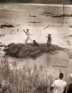 ロープに命を託す人々 [符川寛, 1953年, アサヒカメラ 1954年6月号より]のサムネイル画像