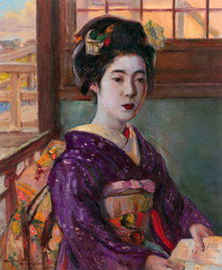 舞妓 [中澤弘光, 1950年代頃, 生誕140年 中澤弘光展 知られざる画家の軌跡より]のサムネイル画像