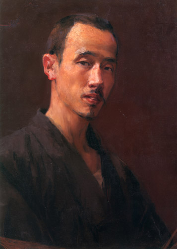 Self-portrait [Hiromitsu Nakazawa, 1900, from Nakazawa Hiromitsu: Retrospective Exhibition of Commemorating the 140th Anniversaly of the Artist’s Birth]