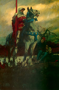 ランカスターの到来 [ハワード・パイル, 1908年, HOWARD PYLEより]のサムネイル画像