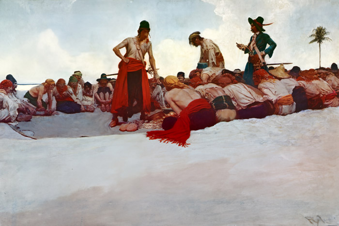 So the Treasure Was Divided (The Fate of a Treasure Town) [Howard Pyle, 1905, from HOWARD PYLE]
