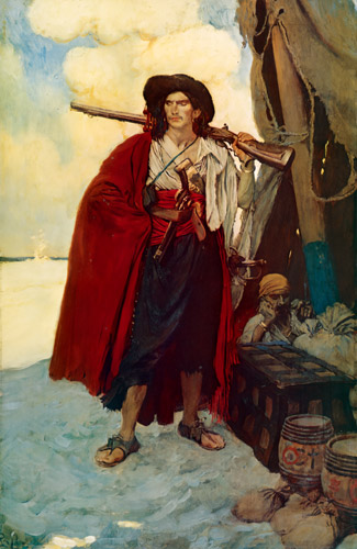 The Pirate was a Picturesque Fellow (The Fate of a Treasure Town) [Howard Pyle, 1905, from HOWARD PYLE]