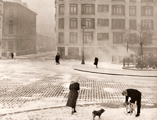 冬 [エドゥアール・ブバ, 1950年, アサヒカメラ 1952年4月号より] パブリックドメイン画像 