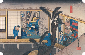 36th station : Akasaka [Utagawa Hiroshige,  from The Fifty-three Stations of the Tōkaidō (Hoeido Edition)] Thumbnail Images