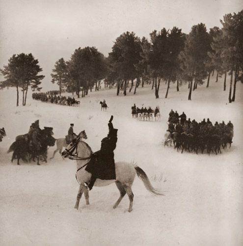 トルコ騎兵隊 [デビッド・ダグラス・ダンカン, 1949年, アサヒカメラ 1951年1月号より] パブリックドメイン画像 