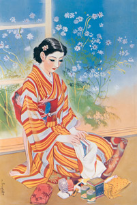 慰問袋 （令女界） [須藤しげる, 1938年, 須藤しげる抒情画集より]のサムネイル画像