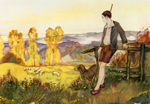 高原の秋 （少年世界） [須藤しげる, 1932年, 須藤しげる抒情画集より]のサムネイル画像