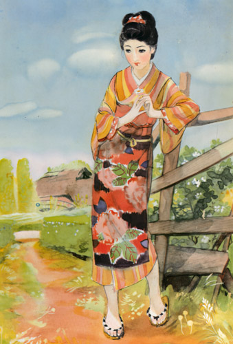 からたちの花 （少女倶楽部） [須藤しげる, 1937年, 須藤しげる抒情画集より] パブリックドメイン画像 