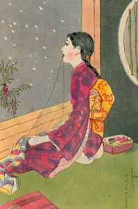春着縫う乙女を偲びて [須藤しげる, 1930年, 須藤しげる抒情画集より]のサムネイル画像