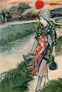 露を踏みて （少女倶楽部） [須藤しげる, 1929年, 須藤しげる抒情画集より]のサムネイル画像
