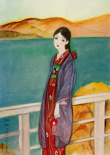 紅椿 （少女の国） [須藤しげる, 1926年, 須藤しげる抒情画集より] パブリックドメイン画像 