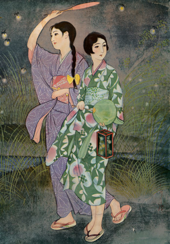 Hunting Fireflies  [Sudō Shigeru, 1926, from Sudō Shigeru Lyric Art Book]
