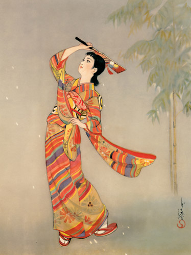 The Sun Sets [Sudō Shigeru, 1936, from Sudō Shigeru Lyric Art Book]