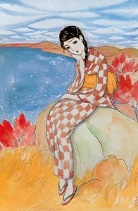 秋の湖畔 （令女界） [須藤しげる, 1935年, 須藤しげる抒情画集より]のサムネイル画像