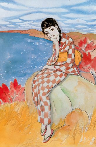 Autumn Lakeside [Sudō Shigeru, 1935, from Sudō Shigeru Lyric Art Book]