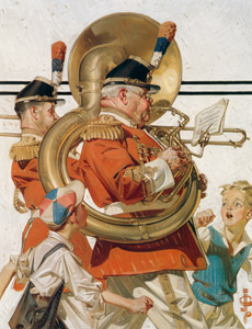 行進するブラス・バンド [J・C・ライエンデッカー, 1933年, 黄金時代の画家たち アメリカン・イラストレーション展カタログより]のサムネイル画像