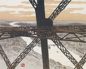 Dans la tour [Henri Rivière,  from Les Trente-six Vues de la tour Eiffel] Thumbnail Images