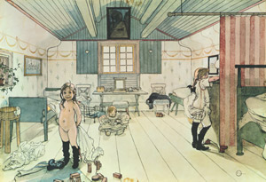 ママと小さな女の子の部屋 [カール・ラーション, 1895年, わたしの家より]のサムネイル画像