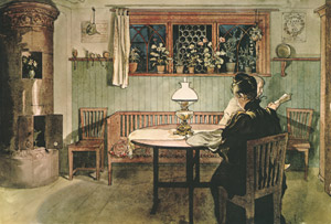 子供たちの就寝後 [カール・ラーション, 1895年, わたしの家より]のサムネイル画像