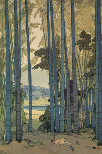 竹林 [吉田博, 1939年, 近代風景画の巨匠 吉田博展 清新と抒情より] パブリックドメイン画像 