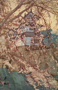 櫻八題 弘前城 [吉田博, 1935年, 近代風景画の巨匠 吉田博展 清新と抒情より]のサムネイル画像