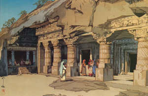 The Cave Temple at Ajanta [Yoshida Hiroshi, 1931, from Hiroshi Yoshida Exhibition – Refreshingly Original and Lyrical: A Master of Modern Landscape Painting] Thumbnail Images
