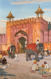 The Ajmer Gate in Jaipur [Yoshida Hiroshi, 1931, from Hiroshi Yoshida Exhibition – Refreshingly Original and Lyrical: A Master of Modern Landscape Painting] Thumbnail Images