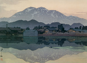 Itoigawa in the Evening [Yoshida Hiroshi, 1929, from Hiroshi Yoshida Exhibition – Refreshingly Original and Lyrical: A Master of Modern Landscape Painting] Thumbnail Images
