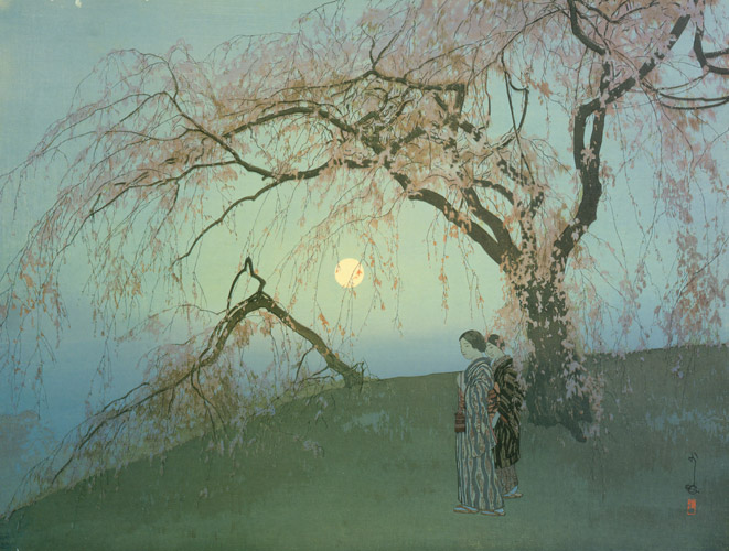 雲井櫻 [吉田博, 1926年, 近代風景画の巨匠 吉田博展 清新と抒情より] パブリックドメイン画像 
