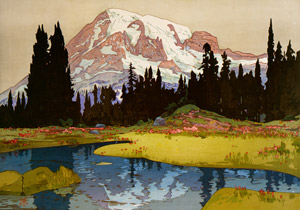 Mt. Rainier [Yoshida Hiroshi, 1925, from Hiroshi Yoshida Exhibition – Refreshingly Original and Lyrical: A Master of Modern Landscape Painting] Thumbnail Images