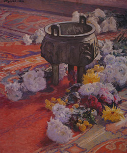 Bronze Bowl and Roses [Yoshida Hiroshi, 1914, from Hiroshi Yoshida Exhibition – Refreshingly Original and Lyrical: A Master of Modern Landscape Painting] Thumbnail Images