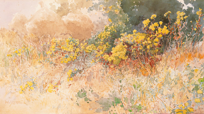 積み藁のある風景 [吉田博, 1907年, 近代風景画の巨匠 吉田博展 清新と 
