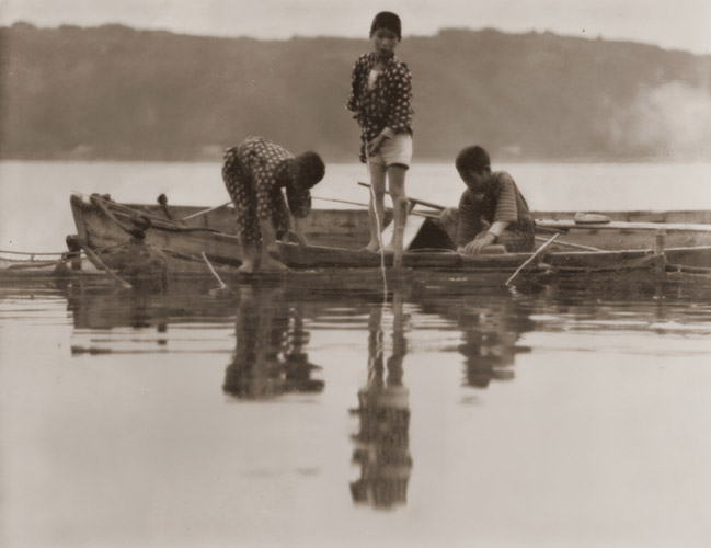 水遊び [福原信三, アサヒカメラ 1933年8月号より] パブリックドメイン画像 