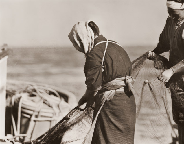 漁夫 [高田貞之, アサヒカメラ 1933年8月号より] パブリックドメイン画像 