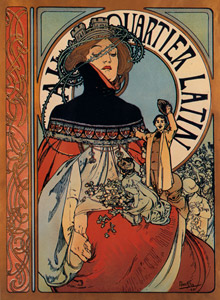 AU QUARTIER LATIN [Alphonse Mucha, 1898, from Alphonse Mucha: The Ivan Lendl collection] Thumbnail Images