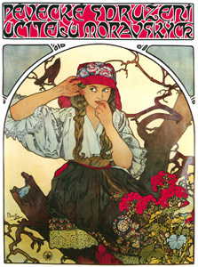 PĚVECKÉ SDRUŽENÍ UČITELŮ MORAVSKÝCH [Alphonse Mucha, 1911, from Alphonse Mucha: The Ivan Lendl collection] Thumbnail Images