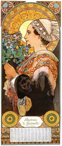 浜薊 [アルフォンス・ミュシャ, 1902年, アルフォンス・ミュシャ イワン・レンドル・コレクションより]のサムネイル画像