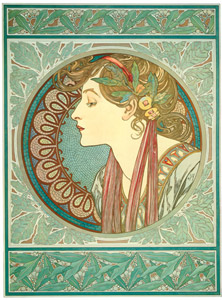 LAURIER [Alphonse Mucha, 1901, from Alphonse Mucha: The Ivan Lendl collection] Thumbnail Images