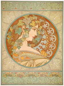 LE LIERRE [Alphonse Mucha, 1901, from Alphonse Mucha: The Ivan Lendl collection] Thumbnail Images