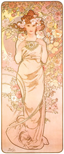 花 薔薇 [アルフォンス・ミュシャ, 1898年, アルフォンス・ミュシャ イワン・レンドル・コレクションより]のサムネイル画像