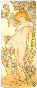 花 アイリス [アルフォンス・ミュシャ, 1898年, アルフォンス・ミュシャ イワン・レンドル・コレクションより]のサムネイル画像