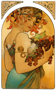果物 [アルフォンス・ミュシャ, 1897年, アルフォンス・ミュシャ イワン・レンドル・コレクションより]のサムネイル画像