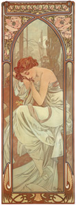 HEURES DU JOUR: REPOS DE LA NUIT [Alphonse Mucha, 1899, from Alphonse Mucha: The Ivan Lendl collection] Thumbnail Images