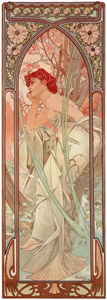 一日の四つの時刻 夕べの夢想 [アルフォンス・ミュシャ, 1899年, アルフォンス・ミュシャ イワン・レンドル・コレクションより]のサムネイル画像