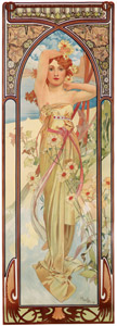 HEURES DU JOUR: ECLAT DU JOUR [Alphonse Mucha, 1899, from Alphonse Mucha: The Ivan Lendl collection] Thumbnail Images